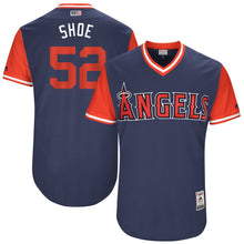 Load image into Gallery viewer, Men's Los Angeles Angels Matt Shoemaker "Shoe" Majestic Navy 2017 Players Weekend Authentic Jersey