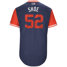 Load image into Gallery viewer, Men's Los Angeles Angels Matt Shoemaker "Shoe" Majestic Navy 2017 Players Weekend Authentic Jersey