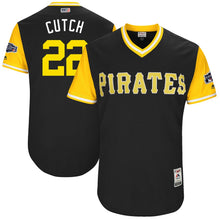 Load image into Gallery viewer, Men's Pittsburgh Pirates Andrew McCutchen "Cutch" Majestic Black 2017 Players Weekend Authentic Jersey
