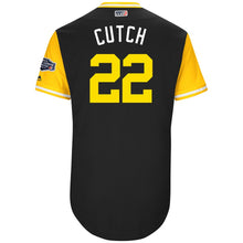 Load image into Gallery viewer, Men's Pittsburgh Pirates Andrew McCutchen "Cutch" Majestic Black 2017 Players Weekend Authentic Jersey