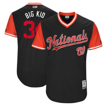 Load image into Gallery viewer, Men's Washington Nationals Bryce Harper "Big Kid" Majestic Navy 2017 Players Weekend Authentic Jersey