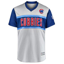 Load image into Gallery viewer, Men's Chicago Cubs Anthony Rizzo "Tony" Majestic Gray 2019 MLB Little League Classic Replica Player Jersey