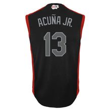 Load image into Gallery viewer, Youth National League Ronald Acuna Jr. Majestic Navy 2019 MLB All-Star Game Player Jersey