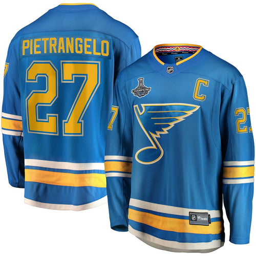 Alex Pietrangelo St. Louis Blues 2019 Stanley Cup Champions Alternate Breakaway Player Jersey - Blue