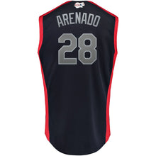 Load image into Gallery viewer, Men's National League Nolan Arenado Majestic Navy 2019 MLB All-Star Game Workout Player Jersey