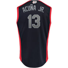 Load image into Gallery viewer, Men's National League Ronald Acuna Jr. Majestic Navy 2019 MLB All-Star Game Workout Player Jersey