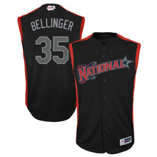 Load image into Gallery viewer, Youth National League Cody Bellinger Majestic Navy 2019 MLB All-Star Game Player Jersey