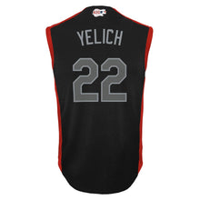 Load image into Gallery viewer, Youth National League Christian Yelich Majestic Navy 2019 MLB All-Star Game Player Jersey