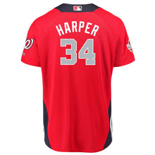 Load image into Gallery viewer, Men's National League Bryce Harper Majestic Red 2018 MLB All-Star Game Home Run Derby Player Jersey