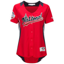 Load image into Gallery viewer, Women's National League Bryce Harper Majestic Red 2018 MLB All-Star Game Home Run Derby Player Jersey