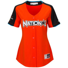 Load image into Gallery viewer, Women's National League Bryce Harper Majestic Orange 2017 MLB All-Star Game Home Run Derby Jersey
