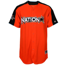 Load image into Gallery viewer, Men's National League Majestic Orange 2017 MLB All-Star Game Authentic On-Field Home Run Derby Team Jersey