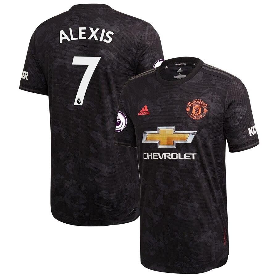 Alexis Sánchez Manchester United adidas 2019/20 Third Authentic Player Jersey - Black