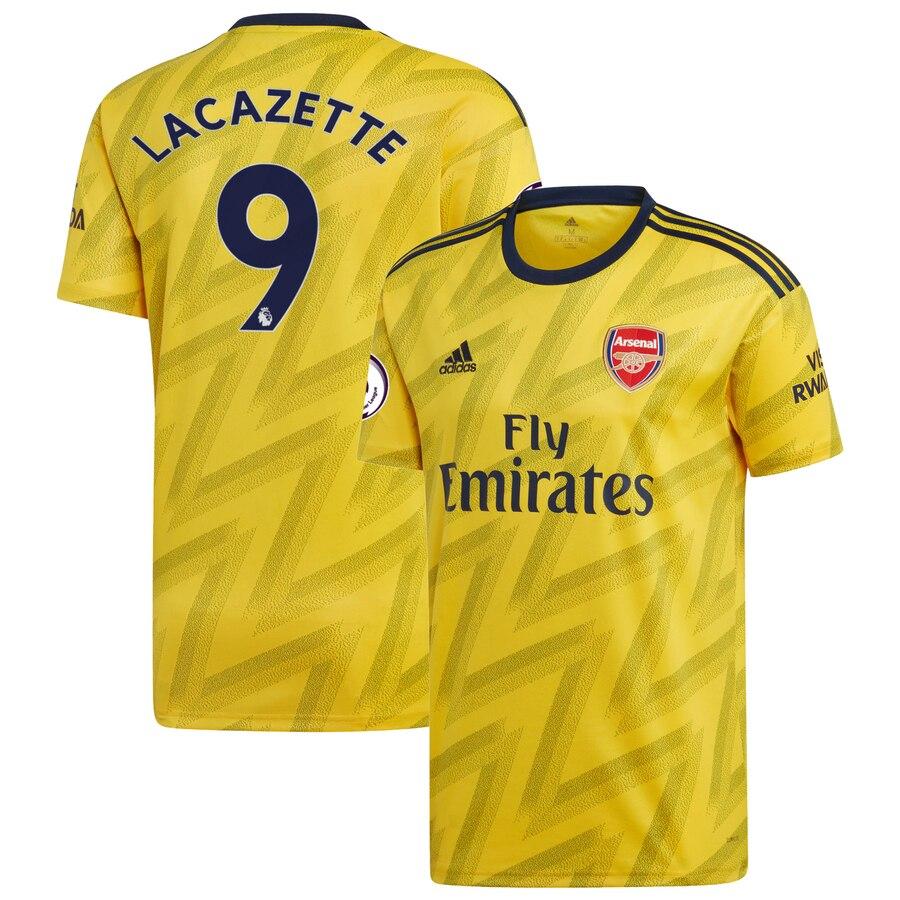 Alexandre Lacazette Arsenal adidas 2019/20 Away Replica Player Jersey - Yellow