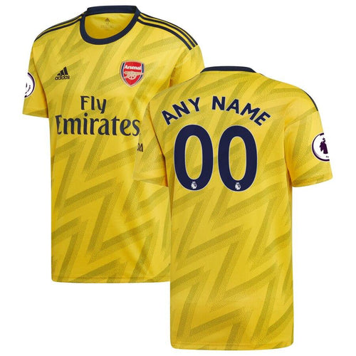 Arsenal adidas 2019/20 Away Replica Custom Jersey - Yellow