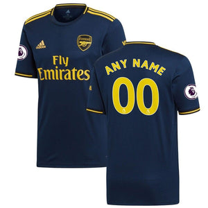 Arsenal adidas 2019/20 Third Replica Custom Jersey - Blue