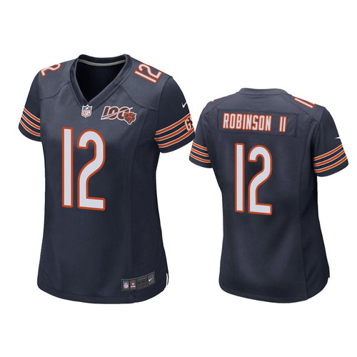 Chicago Bears #12 Allen Robinson II Navy 100th Jersey