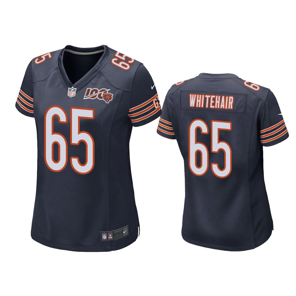 Chicago Bears #65 Cody Whitehair Navy 100th Jersey