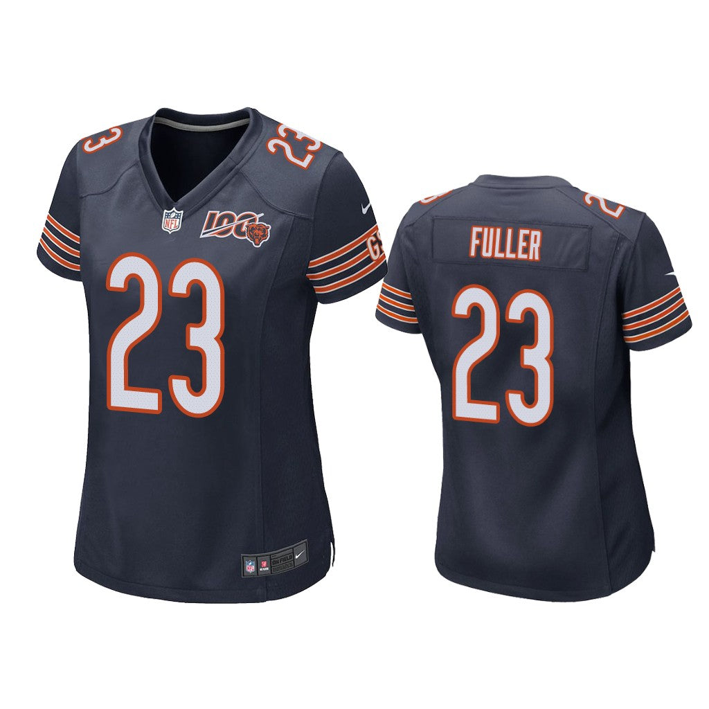 Chicago Bears #23 Kyle Fuller Navy 100th Jersey