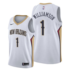 2019 Draft New Orleans Pelicans Zion Williamson Men's 2019-20 Association Jersey